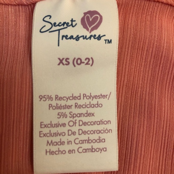 Womens SECRET TREASURES PJs Cami Sleep Set Size XS 0-2 Short And Cami Top New - Picture 5 of 7